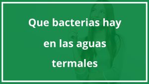 ¿Qué bacterias hay en las aguas termales?